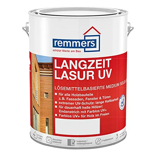 Remmers Dauerschutz-Lasur UV kiefer, 20 Liter - Lacke für dauerhaften UV-Schutz im Außenbereich, ideal für Holzoberflächen in leuchtenden Farben, biozidfrei und pflegeleicht.