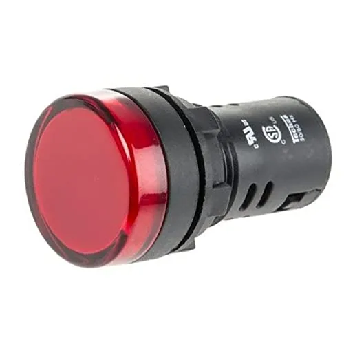 CABLEPELADO LED-Kontrollleuchte 30 mm | für Bedienfelder | Größe des Montagelochs 30 mm | Rot