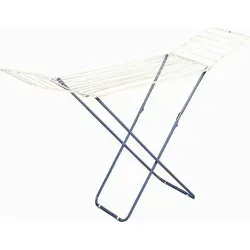 Gimi Wäscheständer Jolly 18 m mit Flügeln - Wäscheständer, klappbar und verstellbar für drinnen und draußen, bietet 18 m Trockenfläche und ist leicht mit 2,52 kg - perfekt für effizientes Wäschetrocknen.