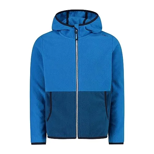 CMP Kinderjacke mit fester Kapuze Fluss, 104 - Ideal für Outdoor-Abenteuer - Funktionsjacke mit Arctic Fleece: leicht, isolierend und atmungsaktiv. Perfekt für jedes Abenteuer, mit durchgehendem Reißverschluss und praktischen Taschen.
