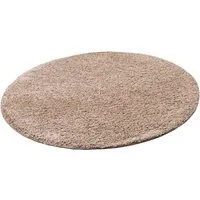 Snapstyle Luxus Hochflor Teppich Milano, Mauve, 100x100 cm in lila von Snapstyle