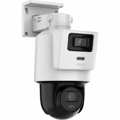 HiLook by HIKVISION 4MP Outdoor Überwachungskamera mit Dual-Kamera - Innovative 2-in-1 Kamera mit Weitwinkel- und PTZ-Funktion für umfassende Überwachung. Ideal für große Flächen, wetterfestes Design und intelligente Nachtsicht für klare Bilder bei Tag und Nacht.