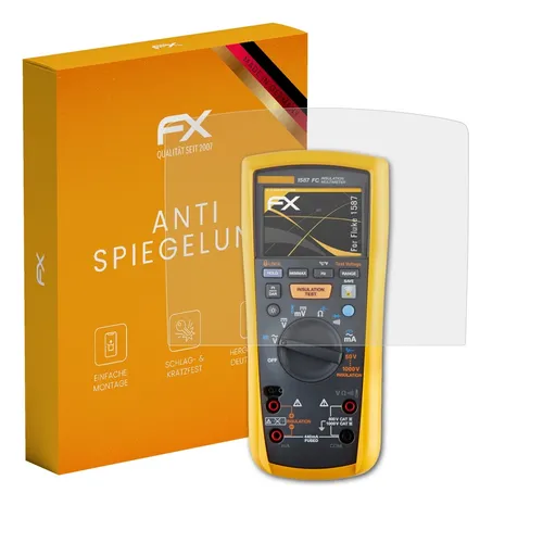 Produktbild atFoliX 2x Displayfolie für Fluke 1587 Schutzfolie matt&stoßfest Folie