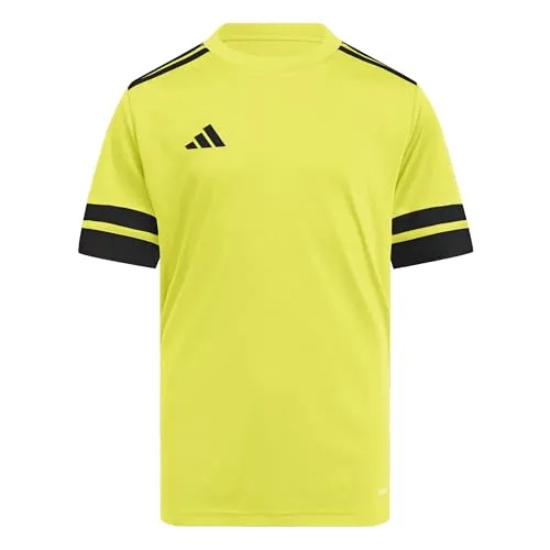 adidas Unisex Kids SQUADRA25 Jersey Short Sleeve Kids, Team Yellow/Black, 11-12 Years