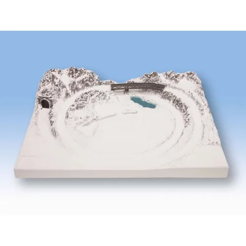 Noch Z 87015 - Fertiggelände St. Anton Modellbahn - Landschaftsbau mit detailreichem Fertiggelände, ideal für eine authentische Modellbahnlandschaft.