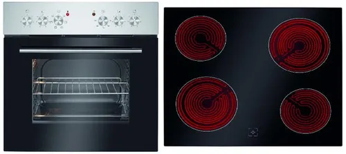 Bomann Einbaubackofen mit Glaskeramik-Kochfeld - 60 cm, 61L Nutzinhalt, 5 Funktionen und energiesparend mit nur 0,76 kWh