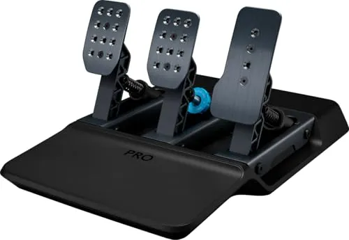 Logitech G PRO Pedalset - Gaming-Zubehör für präzises Rennfahrerlebnis. Die Loadcell-Bremse mit bis zu 100 kg Druck bietet optimale Kontrolle, während anpassbare Pedale für individuellen Komfort sorgen.