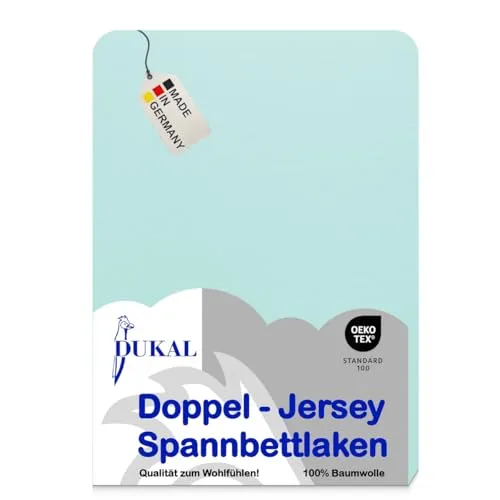 Dukal | Spannbettlaken für Kinderbetten | 60 x 120 cm in türkis von Dukal