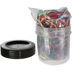 ALCO Gummiring 65mm Softfarben weiß/gelb/blau/lila/rot/mint 50g