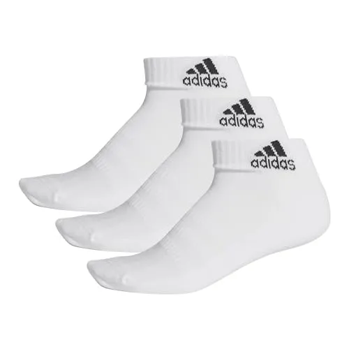 adidas 3 Paar Performance Sneaker/Quarter Socken Unisex Kurzsocke, Farbe:White, Socken & Strümpfe:43-45