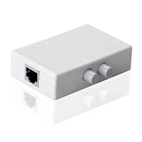 Produktbild SIENOC 2 Ports Netzwerk Switch Selector Hub Mini 2 RJ45 Port Switch Netzwerkgerät 2 Eingang 1 Ausgang
