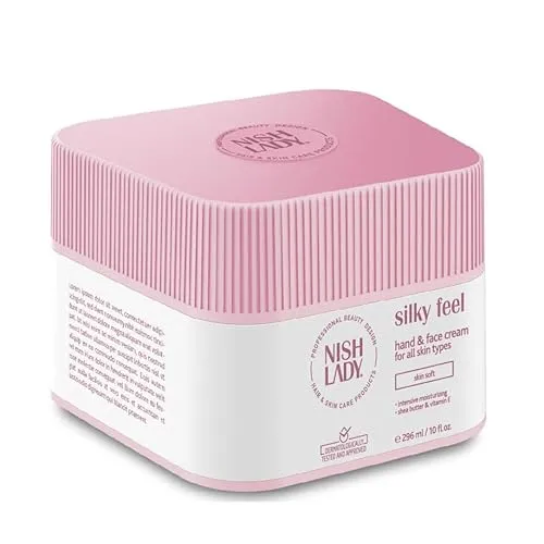 Nishlady Silky Feel Hand & Face Cream 275 ml – Feuchtigkeitsspendende Hand- & Gesichtspflege – Für Sanfte, Geschmeidige Haut & Tägliche Pflege