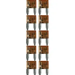 baytronic 10x Kfz-Flachstecksicherung Mini hellbraun 5A in braun von baytronic