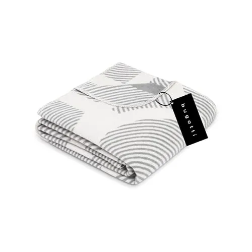 bugatti Wohndecke Baumwollmischung 150x200 cm in grau von Bugatti