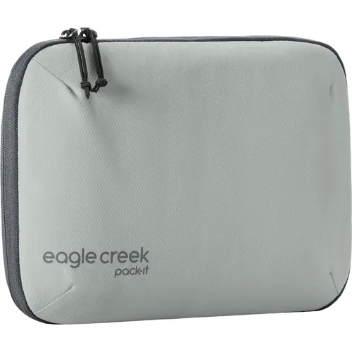 Eagle Creek Pack-It E-Tools Organizer Pro 29 cm - Storm Grey - Packsack für perfekte Organisation von Elektronik-Zubehör auf Reisen, mit gepolstertem E-Reader-Fach und zahlreichen Fächern für Kabel und Zubehör.