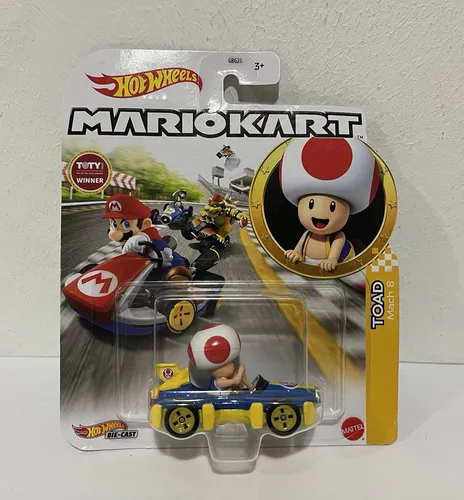 Hot Wheels Mariokart Nintendo 1:64 - Figur Toad Mach 8  DIE-CAST Mattel