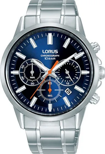 LORUS Herren Uhr Chronograph Quarz RT373KX9 - Armbanduhren für Herren mit robustem Edelstahlgehäuse und 100 Meter Wasserdichtigkeit, ideal für aktive Männer, die Stil und Funktionalität schätzen.