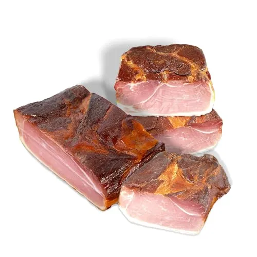 'Schwarzwald Metzgerei – Schwarzwälder Schinken am Stück mit herzhaft rauchigem Aroma – Räucherschinken nach Schwarzwälder Tradition (4 x 1000g)
