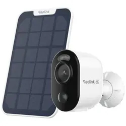 Reolink Argus 3 Ultra 4K WLAN Überwachungskamera mit Solarpanel - Überwachungskamera für Innen- und Außenbereich mit 8MP Farbnachtsicht und intelligenter Erkennung. 100% kabellos und Standalone, ideal für flexibles Monitoring.
