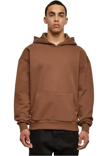 Urban Classics Herren Kapuzenpullover Ultra Heavy Hoody bark S - Kapuzenpullover für Herren, aus ultra schwerem Material für optimalen Komfort und Wärme an kalten Tagen.