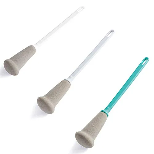Schwammbecherbürste，Langem Griff Schwamm Bürste，Langgriff Küchenglas Thermoskessel Babyflaschenbürsten Spin Washer Dekontamination