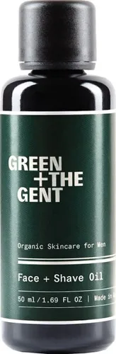 Green + The Gent Face + Shave Oil 50 ml - Rasieröl für empfindliche Haut - Männerwelt: Dieses Bio-Rasieröl vereint natürliche Öle für eine sanfte Rasur und intensive Gesichtspflege, ohne fettige Rückstände zu hinterlassen.
