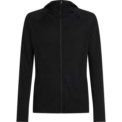Produktbild Icebreaker Herren 150 MerinoFine Ace Zip Hoodie Jacke – Größe M, Schwarz
