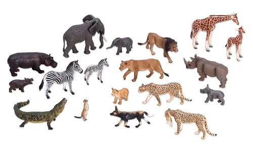 Betzold Spielfigur Afrikanische Tiere, 18-teilig
