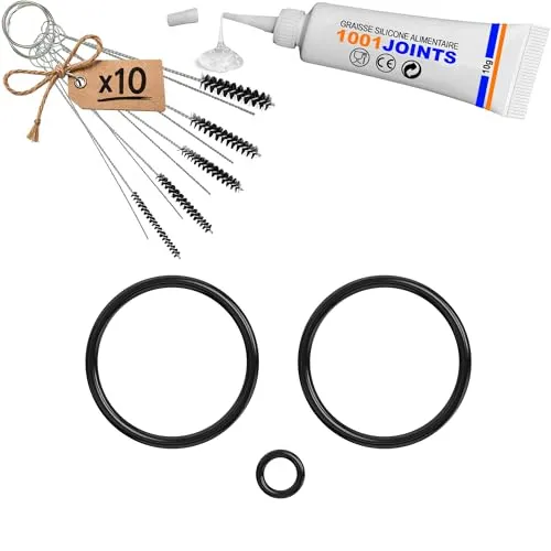 Set mit 3 Dichtungen zur Pflege von Kolben, Brühgruppe, Kaffeemaschine, Ersatz für Krups EA XP ES Rowenta etc