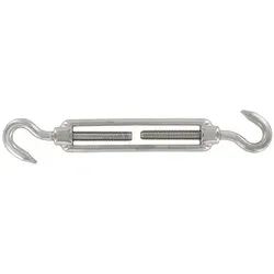 Spannschloss Edelstahl A4 mit 2 Haken, M8 in weiß von Lumonic