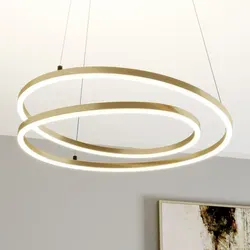 Lindby Hängeleuchte Davian - LED 37 W, dimmbar - Hängeleuchte mit modernem Ringdesign, warmweißem Licht und dimmbaren LEDs in drei Stufen für individuelle Beleuchtung in jedem Raum.