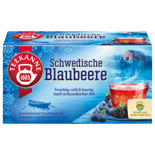 TEEKANNE Schwedische Blaubeere Tee 20 Portionen