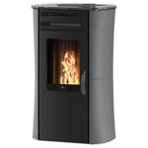 Edilkamin Pelletofen | DANIA AT | 6,0 kW | Stahl grau