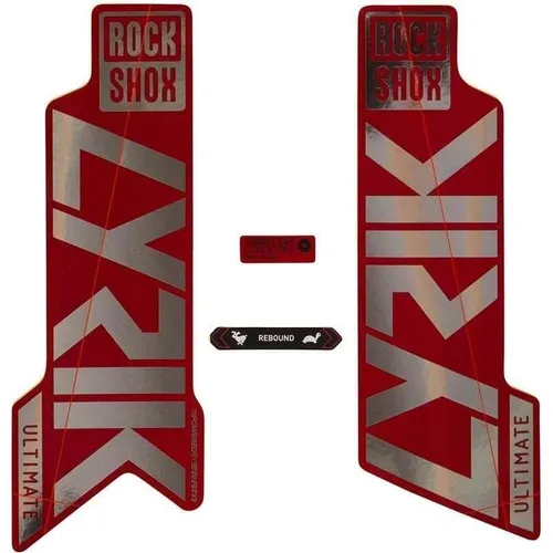 RockShox Aufklebersatz für Lyrik Ultimate 2021 - Kleinteile zur individuellen Gestaltung deines Lyrik Ultimate Gabels, hochwertiger Aufklebersatz für einen frischen Look.