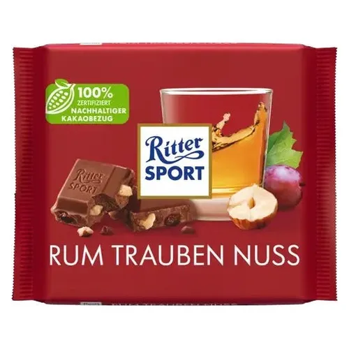 Ritter Sport Rum Trauben Nuss 100g