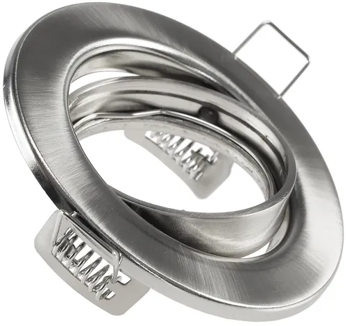 Rahmen für Decken-Einbaustrahler chrom-matt schwenkbar, Ø 88mm, für 50mm Lampen