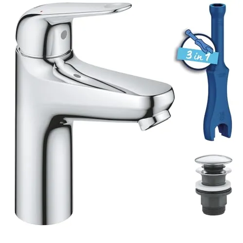 GROHE Swift Einhebel Waschtischarmatur, Quickfix, 1/2