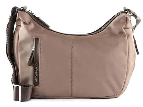 Mandarina Duck Damen Hunter HOBO Tasche, Beaver - Damen-Schultertasche aus hochwertigem Synthetik mit praktischem Reißverschluss und strapazierfähigem Nylonfutter – ideal für den täglichen Gebrauch.