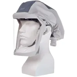 Premiumhaube kurz X-plore 8000 - S/M - Sat-Montagezubehör mit hohem Tragekomfort, wasser- und ölbeständig, bietet sicheren Schutz und klare Sicht dank kratzfestem Sichtfenster – ideal für den Einsatz mit X-plore 8000 Atemschutzgerät.