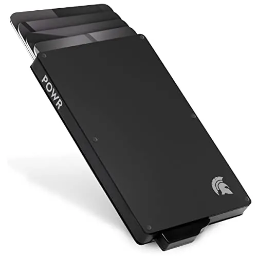 POWR Kartenetui Cardholder - EC Karten Etui und Kreditkartenetui Herren - RFID Schutz & NFC Blocker Kartenhalter Metall - Schmales Karten Wallet Portemonnaie Herren