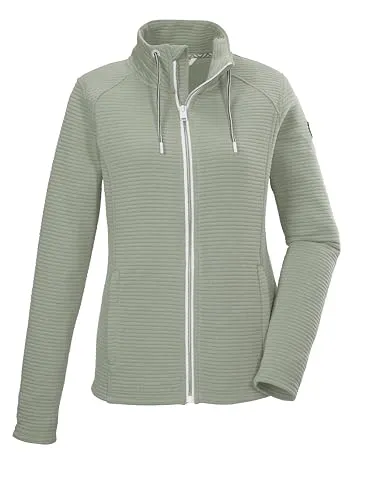 killtec Damen Powerstretchjacke KOS 24 WMN FLX JCKT - Funktionsjacken aus recyceltem Material, ideal als Midlayer oder Übergangsjacke, mit praktischen Taschen und Frontreißverschluss für optimalen Tragekomfort.