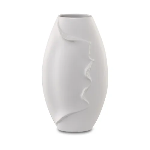 Goebel Kaiser Porzellan Montana Vase - Handgefertigte Vase aus unglasiertem Biskuitporzellan, Höhe 21,5 cm, ideal für stilvolle Blumenarrangements und moderne Dekoration.