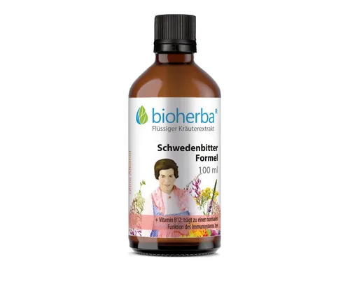 BIOHERBA R Schwedenbitter Formel Tropfen Tinktur 100 ml Nahrungsergänzungsmittel