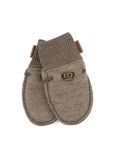 mikk-line Woolfäustlinge in Braun, Größe 62/68, Baby