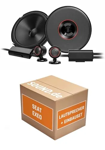 Lautsprecher Boxen Einbaupaket für JBL Club3 64CTP kompatibel mit Seat Exeo Typ 3R vorne | 2X Tief-Mitteltöner mit integriertem Hochtöner 210W MAX