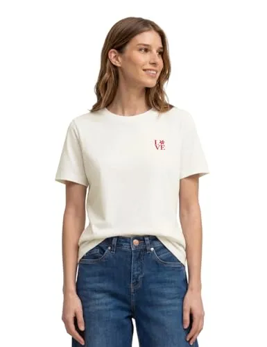 Street One T-Shirt mit Printdetail Off White 34