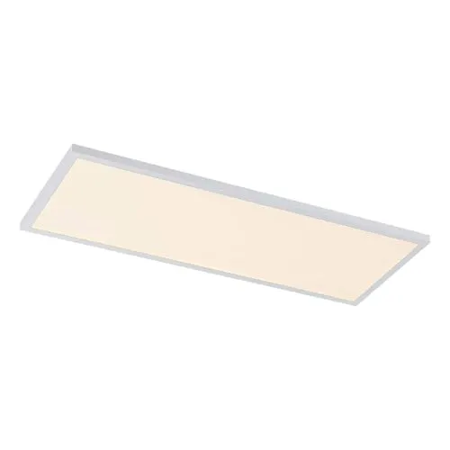Lindby LED Panel 80 x 30 cm - Dimmbar mit RGB Backlight - Deckenleuchte mit variabler Lichtfarbe (3.000–6.000K) und Fernbedienung. Ideal für stimmungsvolle Beleuchtung in Büro oder Wohnzimmer.