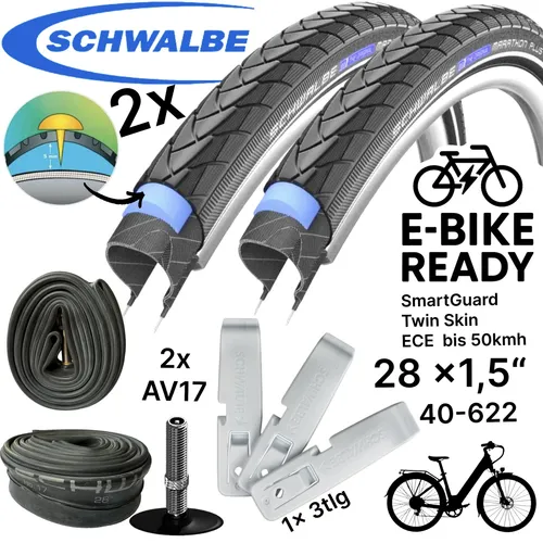 2x Schwalbe Marathon Plus 28
