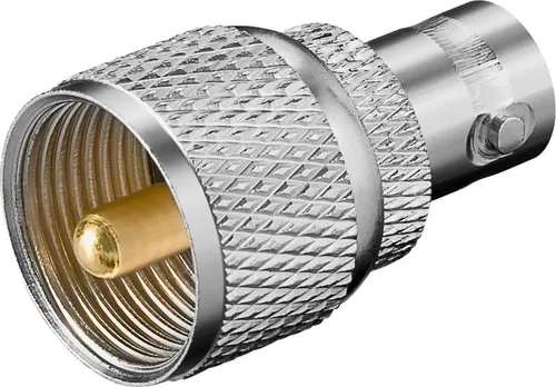 Goobay BNC-Kupplung > UHF-Stecker - mit vergoldeten Kontakten