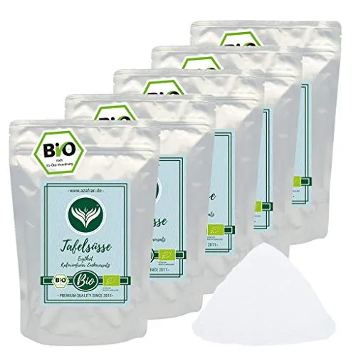 Azafran BIO Tafelsüße Erythrit - Veganer Zuckerersatz/Zucker Alternative 5kg